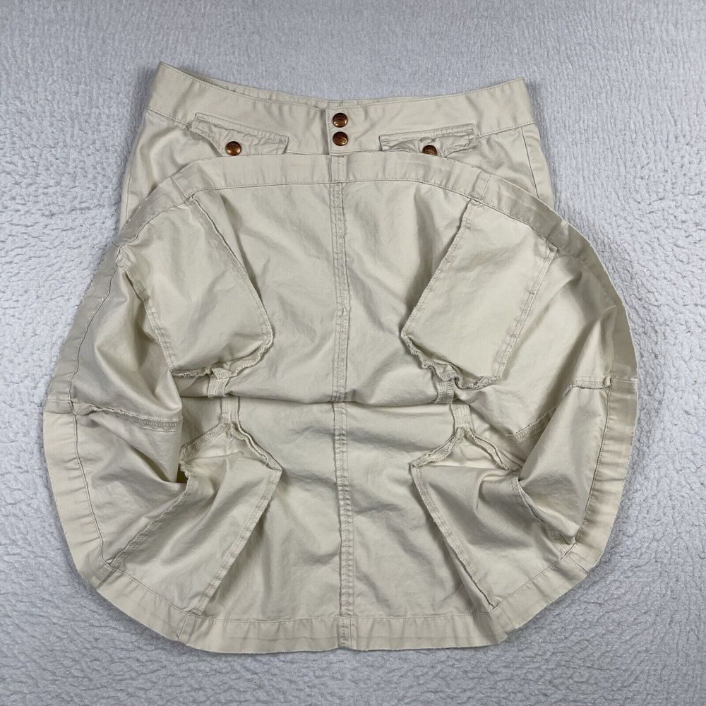 Lucky Brand Skirt Womens 28 Beige Career Church Workwear Everyday Boho - Picture 15 of 16